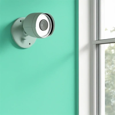Palm Springs vivint camera facing a window